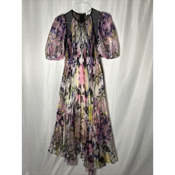 Bibhu Mohapatra x RTR Puff Shoulder Printed Dress - Picture 4 of 7